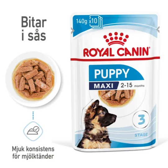 Royal Canin Maxi Puppy Gravy Våtfoder för Hundvalp 1,4 kg
