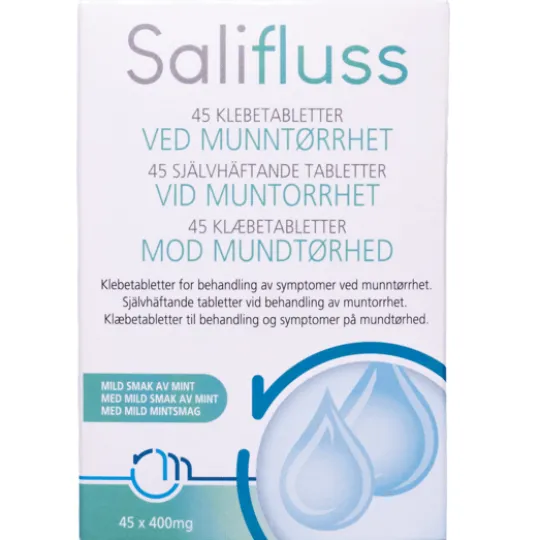 Salifluss Tabletter vid Muntorrhet Mint 45 st