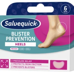 Salvequick Blister Prevention Heels plåster 6 st