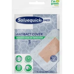SalvequickMED Maxi Cover ANTIBACT plåster 5 st
