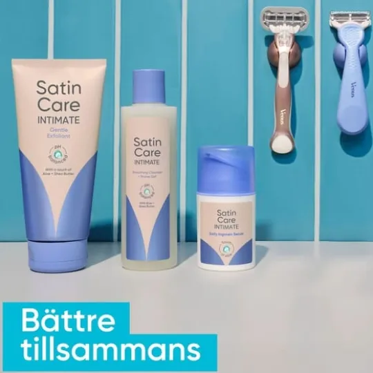 Satin Care Intimate Smoothing Cleanser + Rakgel för Intimområdet 190 ml