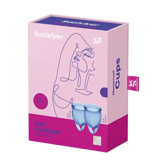 Satisfyer Feel Confident Menstrual Cup Dark Blue