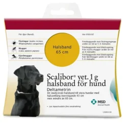 Scalibor vet., halsband 1 g Intervet AB halsomfång 43-60 cm (större hundar)