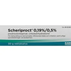 Scheriproct rektalsalva 0,19%/0,5% 30 g