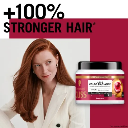 Schwarzkopf Gliss 4-In-1 Color Radiance Bond-Building Hair Mask 400 ml