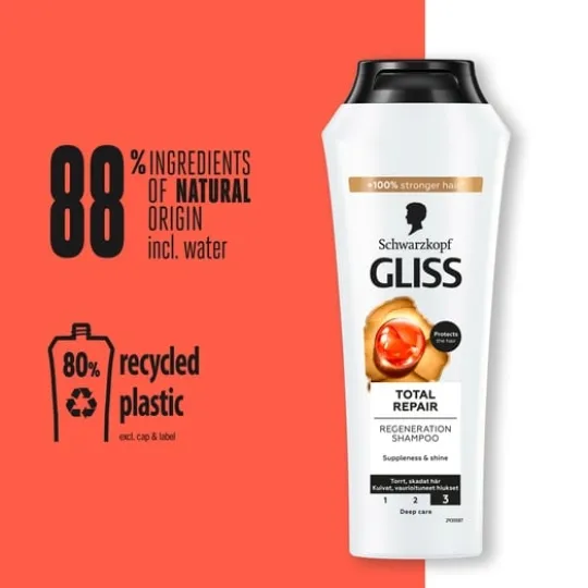Schwarzkopf Gliss Regeneration Schampo Total Repair 250 ml