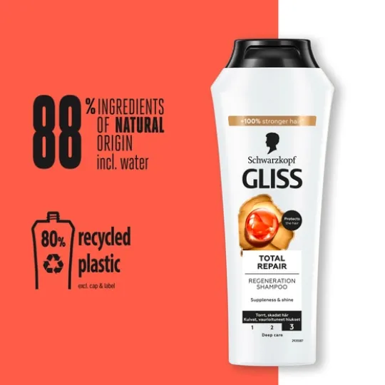 Schwarzkopf Gliss Regeneration Schampo Total Repair 250 ml