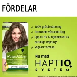 Schwarzkopf Natural & Easy Hårfärg 563 Sval Ljusbrun