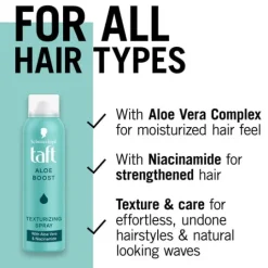 Schwarzkopf Taft Aloe Boost Texturspray 150 ml