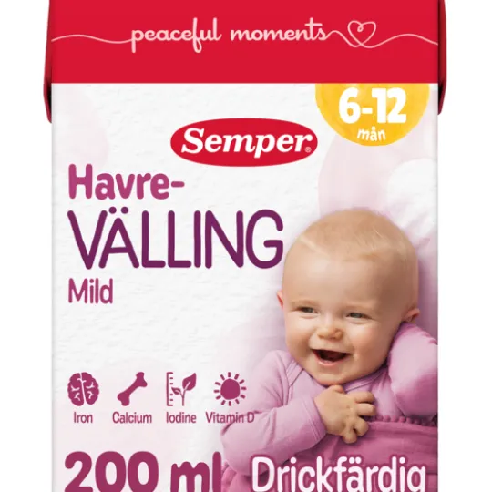 Semper Havrevälling Mild 6 mån 200 ml