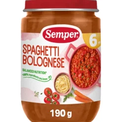 Semper Spaghetti Bolognese 6 månader 190 g
