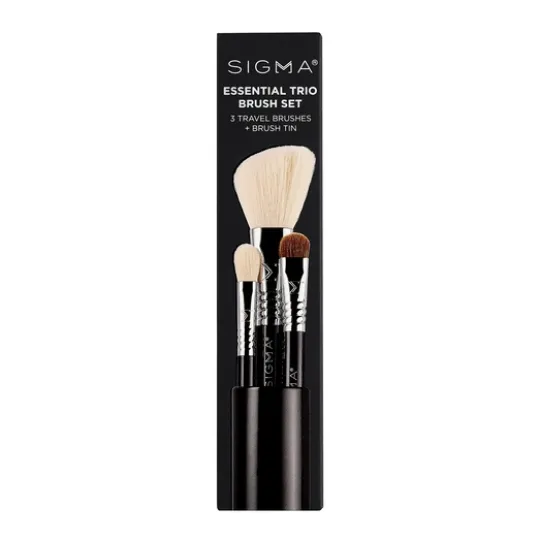 Sigma Beauty Essential Trio Brush Set Black 91,1 g