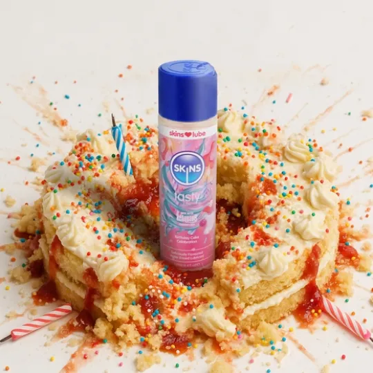 Skins Vattenbaserat Glidmedel Birthday Cake 130 ml
