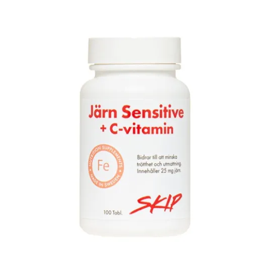 Skip Järn Sensitive + C-vitamin 100 tabletter