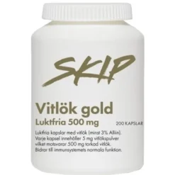 Skip Vitlök Gold 500mg 200 kapslar