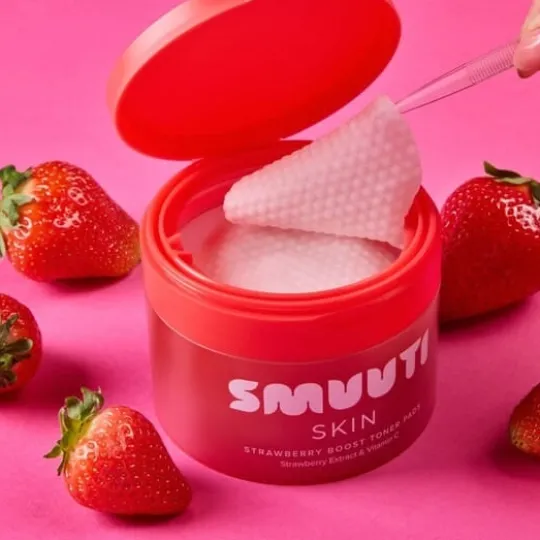 Smuuti Skin Strawberry Boost Toner Pads 60 st