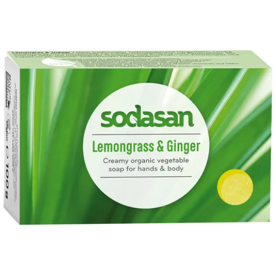 Sodasan Citrongräs & Ingefära Tvål 100 g