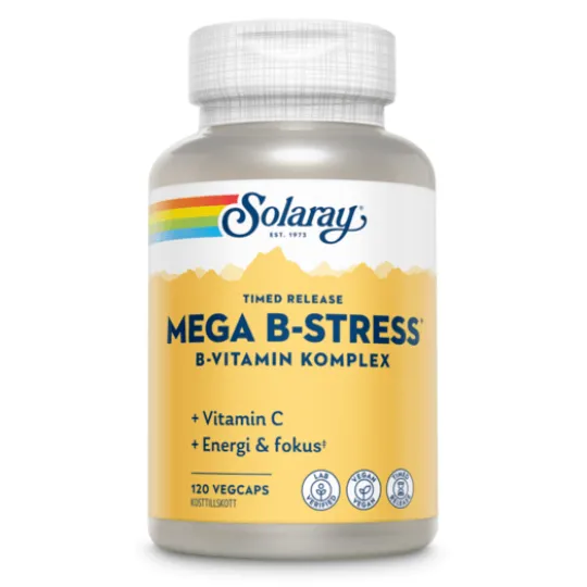 Solaray Mega B-Stress 120 kapslar