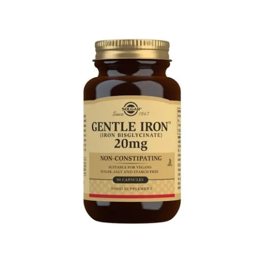 Solgar Gentle Iron 20 mg 90 kapslar
