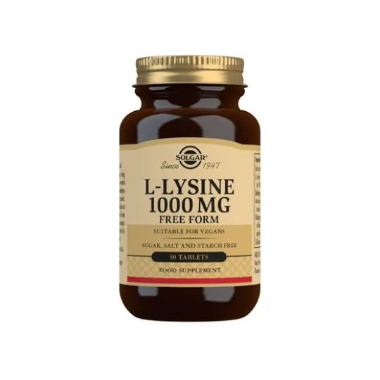 Solgar L-Lysine 1000 mg 50 tabletter