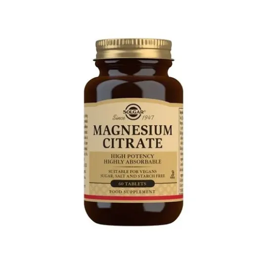 Solgar Magnesium Citrate 60 tabletter