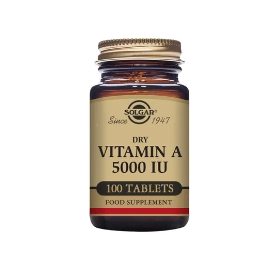 Solgar Vitamin A 5000 IU Dry 100 tabletter
