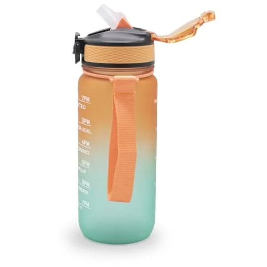 Sthlm Hydra Bottle Orange/Turqoise 700 ml