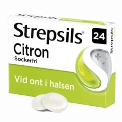 Strepsils Citron Sugtabletter Sockerfri 24 st