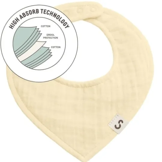 STUCKIES High Absorbency Bib Off-white