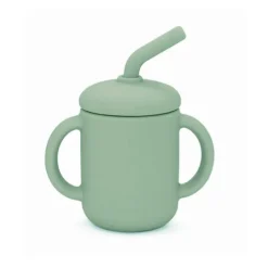 Summerville Mugg med Sugrör Silikon Cameo Green
