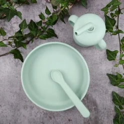 Summerville Mugg med Sugrör Silikon Cameo Green