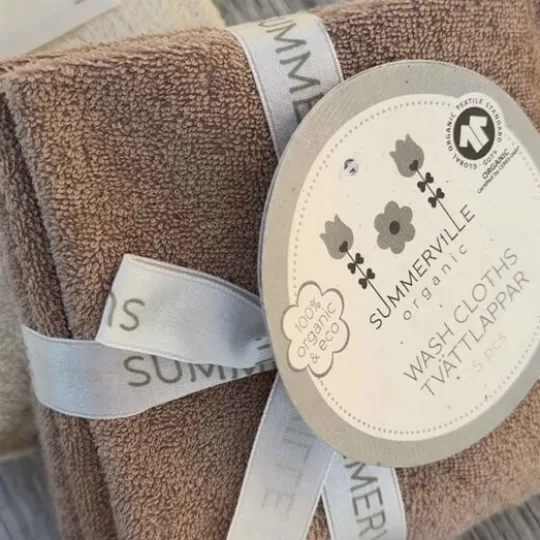 Summerville Tvättlappar Warm Taupe 5-pack