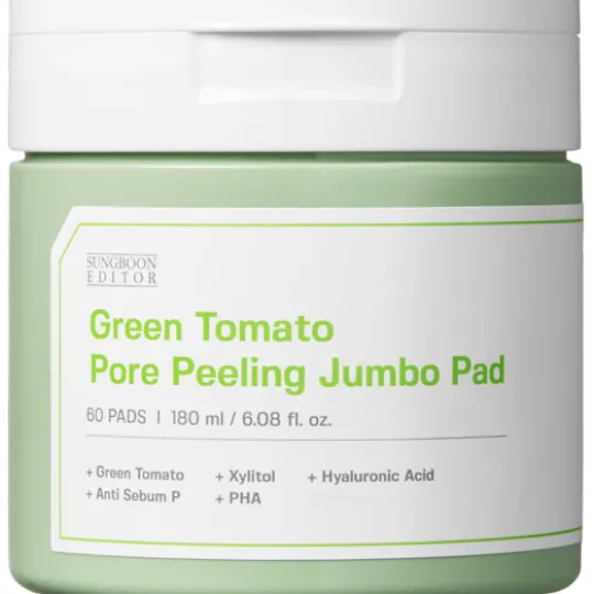 Sungboon Editor Green Tomato Pore Peeling Jumbo Pad 60 st