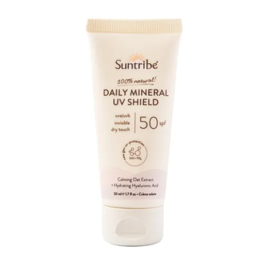 Suntribe Ansiktssolkräm med Naturliga Mineraler SPF50 50 ml