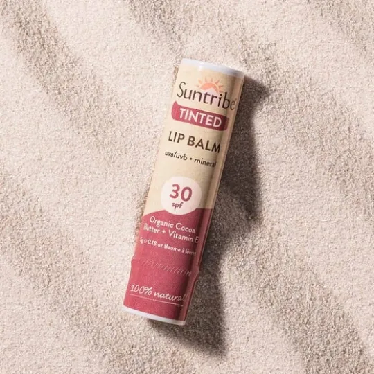 Suntribe Läppbalsam med Naturliga Mineraler SPF30 Tinted