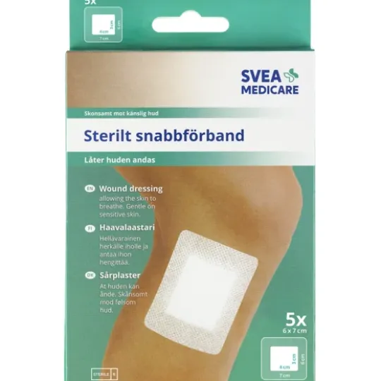 Svea Medicare Sterilt Förband 6 x 7 cm 5 st
