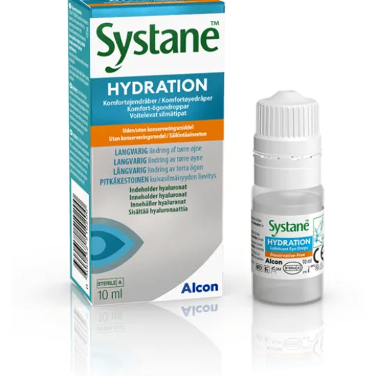 Systane Hydration Ögondroppar utan konserveringsmedel 10 ml