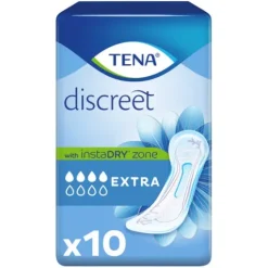 TENA Discreet Extra InstaDRY Inkontinensskydd 10 st