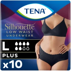TENA Silhouette Plus Black Low Waist L 10 st