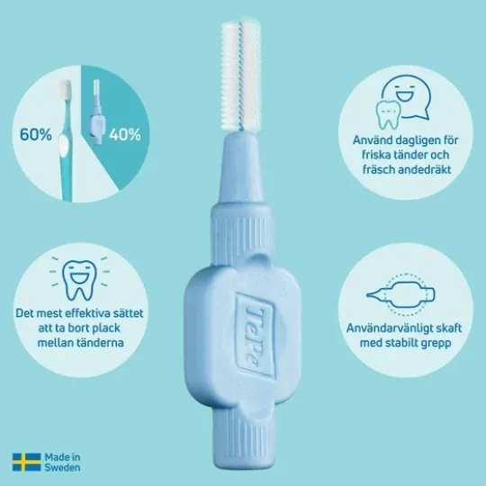 TePe Mellanrumsborste Extra Soft 0,5 mm Röd 8 st