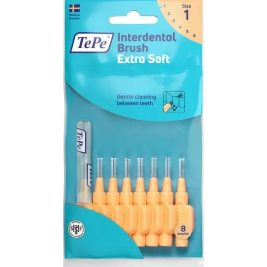 TePe Mellanrumsborste Extra Soft 0,45 mm Orange 8 st
