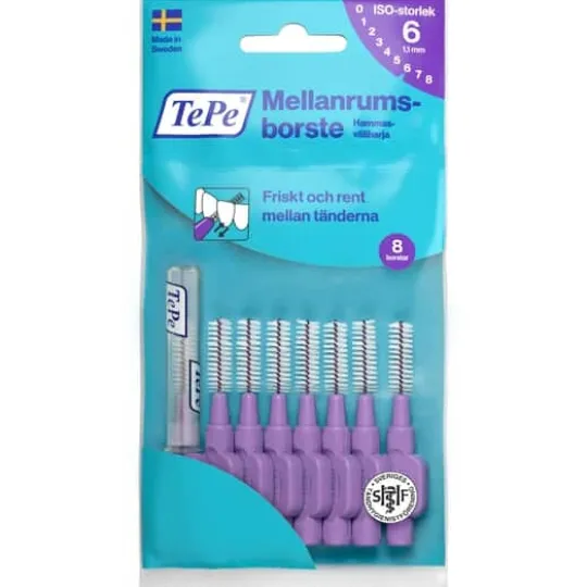 TePe Mellanrumsborste Original 1,1 mm Lila 8 st