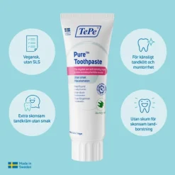 TePe Pure Toothpaste Utan Smak 75 ml