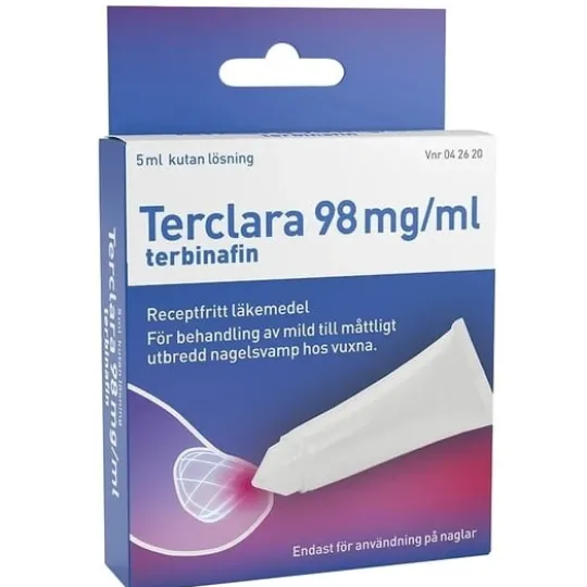 Terclara 98 mg/ml 5 milliliter Kutan lösning