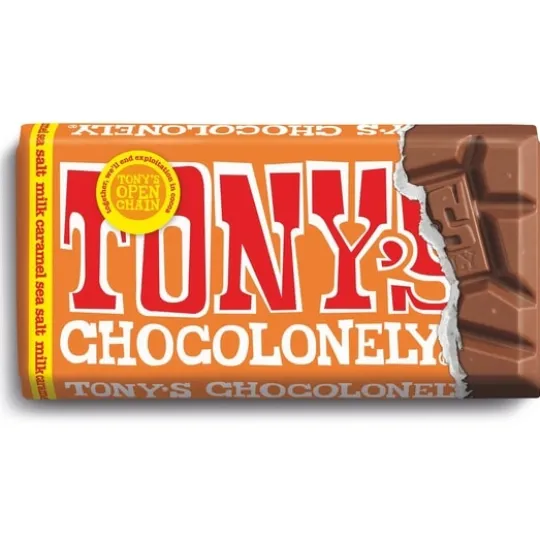 Tony's Chocolonely Milk Chocolate Caramel Sea salt 90 g