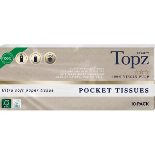 Topz Premium Tissue Näsdukar 10 x 10 st