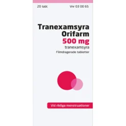 Tranexamsyra Orifarm, filmdragerad tablett 500 mg 20 st