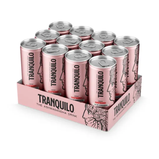 Tranquilo The Ashwagandha drink Raspberry 330 ml 12-pack