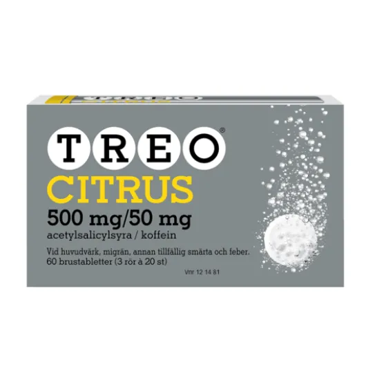 Treo Citrus, brustablett 500 mg/50 mg 3 x 20 st