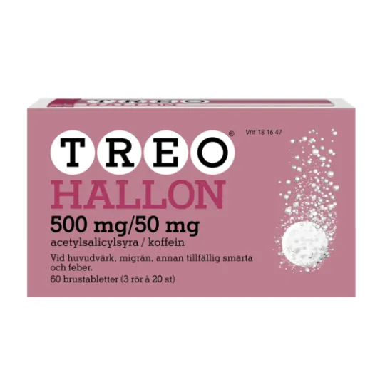 Treo Hallon, brustablett 500 mg/50 mg 3 x 20 st